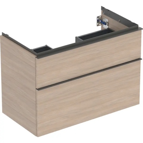 GEBERIT iCon Szafka pod umywalkę 90 cm, z dwoma szufladami, dąb