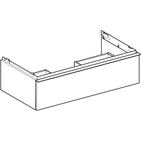 GEBERIT iCon Szafka pod umywalkę 90 cm, z jedną szufladą, dąb