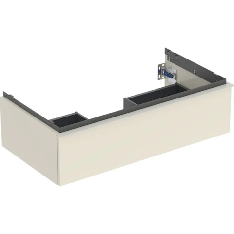 GEBERIT iCon Szafka pod umywalkę 90 cm, z jedną szufladą, piaskowoszary