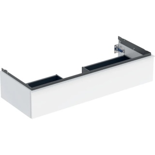 GEBERIT iCon Szafka pod umywalkę 120 cm, z jedną szufladą, biały połysk