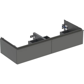 GEBERIT iCon Szafka pod umywalkę podwójną 120 cm, z dwoma szufladami, lava