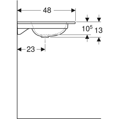 GEBERIT iCon Umywalka meblowa 60 cm, biała