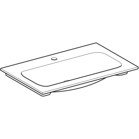 GEBERIT iCon Umywalka meblowa 75 cm, biała/KeraTect