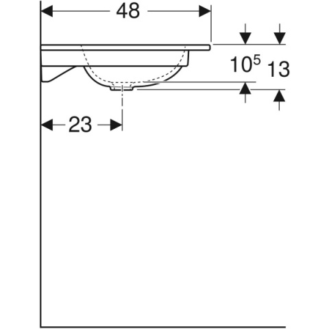 GEBERIT iCon Umywalka meblowa 120 cm, biała