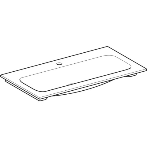 GEBERIT iCon Umywalka meblowa 90 cm, biała/KeraTect