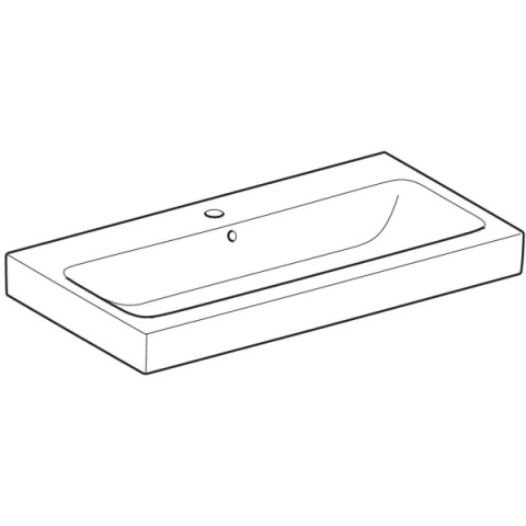 GEBERIT iCon Umywalka nablatowa 90 cm, biała