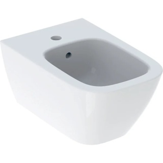 GEBERIT SMYLE Bidet wiszący, prostokątny, ukryte mocowania, biały/KeraTect
