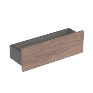 GEBERIT SMYLE Półka ścienna, kształt geometryczny, orzech hickory