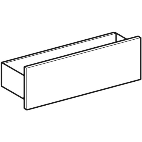 GEBERIT SMYLE Półka ścienna, kształt geometryczny, biały
