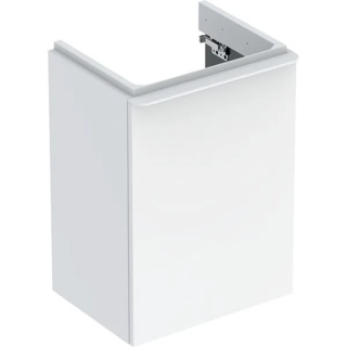GEBERIT SMYLE Szafka pod małą umywalkę, kształt geometryczny, z jednymi drzwiami, szerokość umywalki 45 cm, biały
