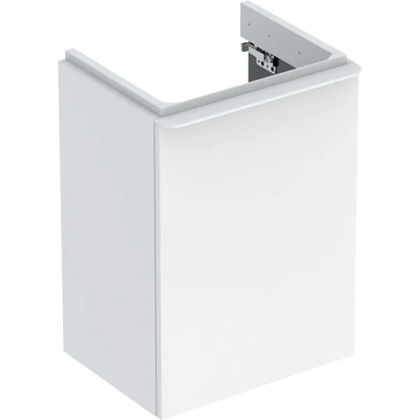 GEBERIT SMYLE Szafka pod małą umywalkę, kształt geometryczny, z jednymi drzwiami, szerokość umywalki 45 cm, biały