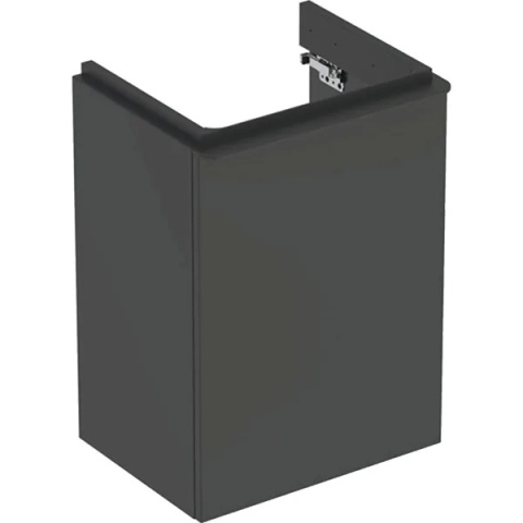 GEBERIT SMYLE Szafka pod małą umywalkę, kształt geometryczny, z jednymi drzwiami, szerokość umywalki 45 cm, lava