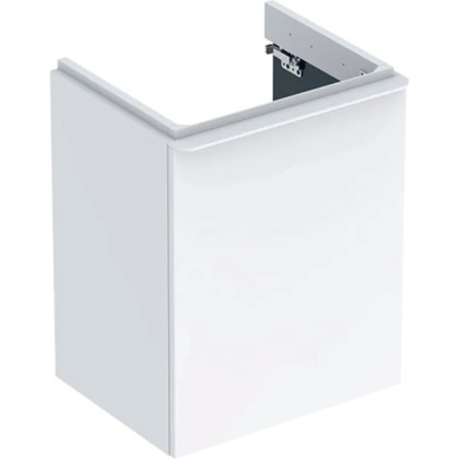 GEBERIT SMYLE Szafka pod małą umywalkę, kształt geometryczny, z jednymi drzwiami, szerokość umywalki 50 cm, biały