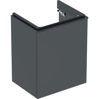 GEBERIT SMYLE Szafka pod małą umywalkę, kształt geometryczny, z jednymi drzwiami, szerokość umywalki 50 cm, lava