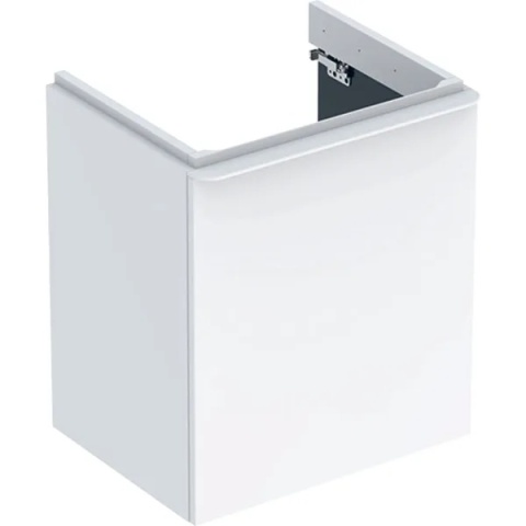 GEBERIT SMYLE Szafka pod umywalkę, kształt geometryczny, z jednymi drzwiami, szerokość umywalki 55 cm, biały