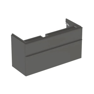 GEBERIT SMYLE Szafka pod umywalkę, kształt geometryczny, z dwoma szufladami, szerokość umywalki 120 cm, lava