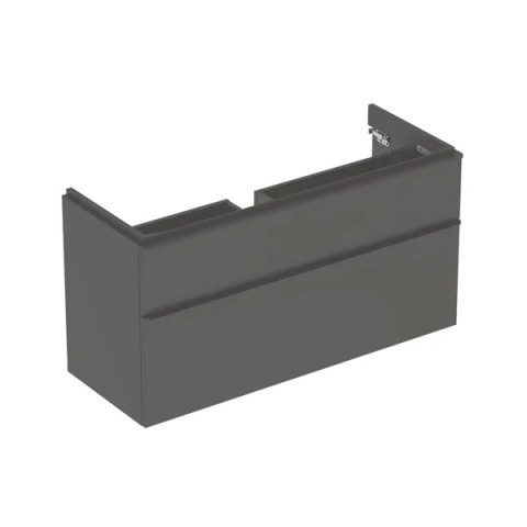 GEBERIT SMYLE Szafka pod umywalkę, kształt geometryczny, z dwoma szufladami, szerokość umywalki 120 cm, lava