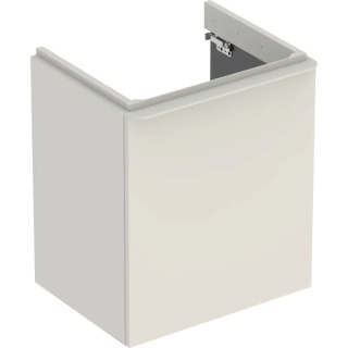 GEBERIT SMYLE Szafka pod umywalkę, kształt geometryczny, z jednymi drzwiami, szerokość umywalki 55 cm, piaskowoszary