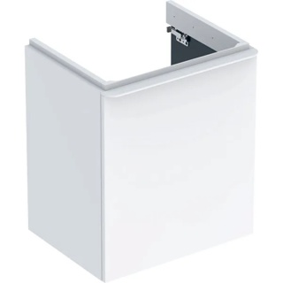 GEBERIT SMYLE Szafka pod umywalkę, kształt geometryczny, z jednymi drzwiami, szerokość umywalki 55 cm, biały