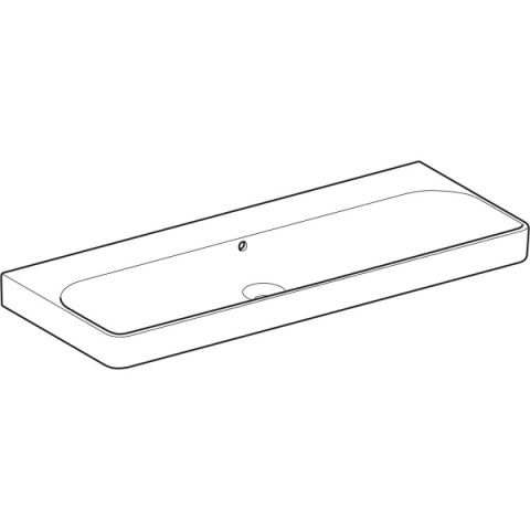 GEBERIT SMYLE Umywalka 120 cm, kształt geometryczny, biały