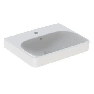 GEBERIT SMYLE Umywalka 55 cm, kształt geometryczny, biały/KeraTect