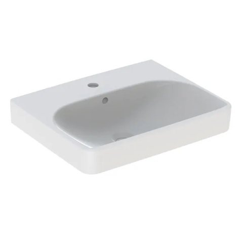 GEBERIT SMYLE Umywalka 55 cm, kształt geometryczny, biały