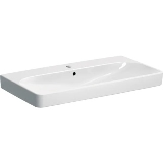 GEBERIT SMYLE Umywalka 90 cm, kształt geometryczny, biały/KeraTect