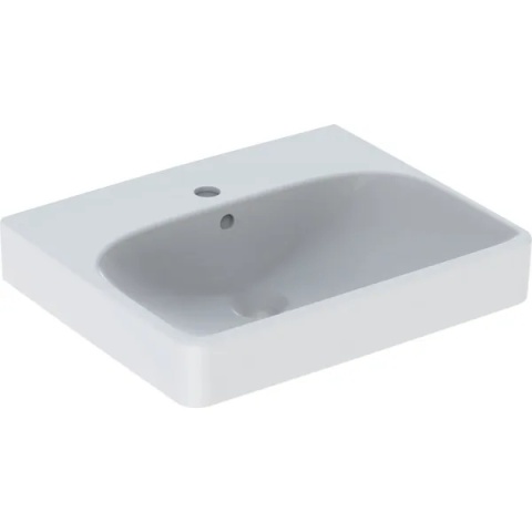 GEBERIT SMYLE Umywalka mała 50 cm, kształt geometryczny, biały/KeraTect