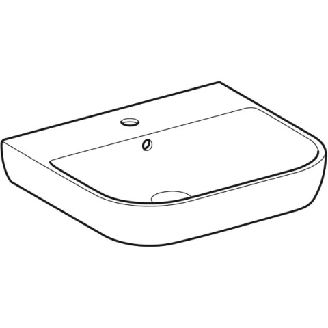 GEBERIT SMYLE Umywalka 55 cm, biały/KeraTect