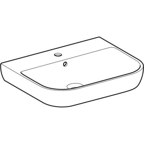 GEBERIT SMYLE Umywalka 60 cm, biały/KeraTect