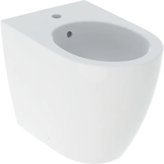 GEBERIT iCon Bidet stojący, przylegający do ściany, ukryte mocowania, biały/KeraTect