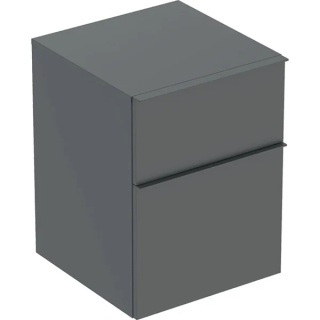 GEBERIT iCon Boczna szafka, z dwoma szufladami, szerokość 45 cm, lava