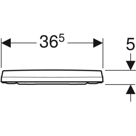 GEBERIT iCon Deska sedesowa slim, biały połysk