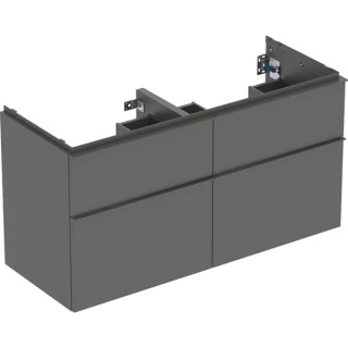 GEBERIT iCon Szafka pod umywalkę podwójną 120 cm, z czterem szufladami, lava