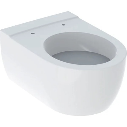 GEBERIT iCon Wisząca miska WC, lejowa, ukryte mocowania, biały/KeraTect
