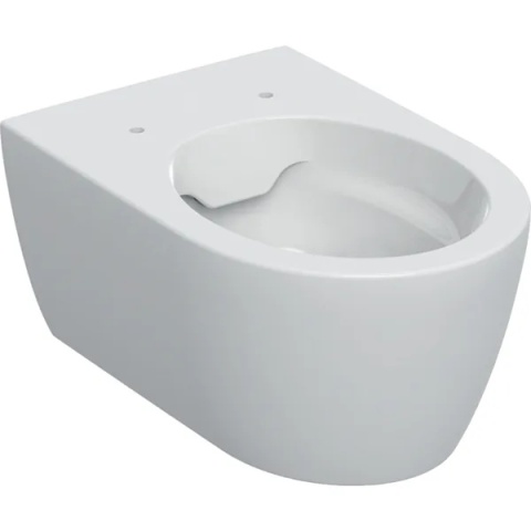 GEBERIT iCon Wisząca miska WC, lejowa, ukryte mocowania, Rimfree, biały