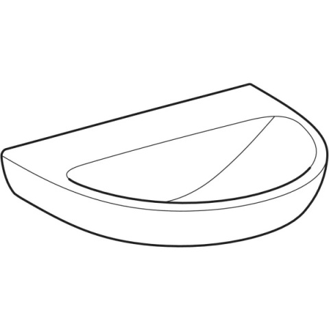 GEBERIT SELNOVA Umywalka 60 cm, biały, bez otworu na baterię