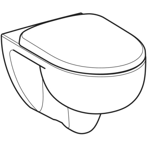GEBERIT SELNOVA Zestaw wiszącej miski WC, lejowa, TurboFlush, z deską sedesową