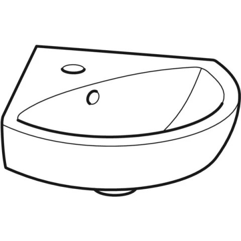 GEBERIT SELNOVA Umywalka mała narożna 41,5 cm, biały
