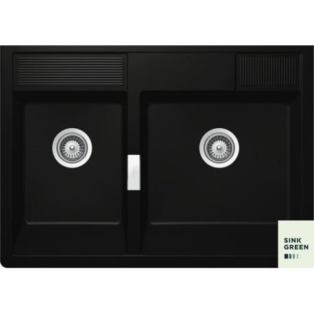 SCHOCK zlewozmywak KALLIO M-175 Night CRISTADUR - linia Studio