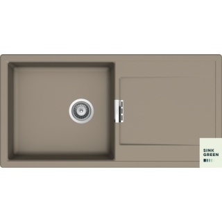 SCHOCK zlewozmywak MONO D-100L Twilight CRISTADUR - linia Studio