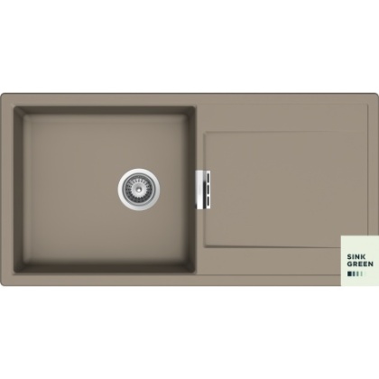 SCHOCK zlewozmywak MONO D-100L Twilight CRISTADUR - linia Studio