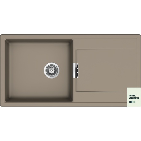 SCHOCK zlewozmywak MONO D-100L Twilight CRISTADUR - linia Studio