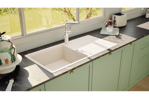 SCHOCK zlewozmywak TIA D-100L Magnolia CRISTADUR - linia Studio