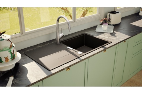 SCHOCK zlewozmywak TIA D-100L Puro CRISTADUR - linia Studio