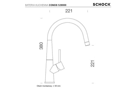 SCHOCK bateria kuchenna CONOS 528000 EDM