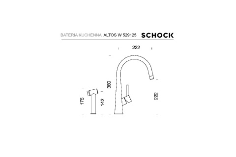 SCHOCK bateria kuchenna CONOS PRO 528006 EDM - LINIA STUDIO