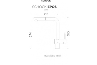SCHOCK bateria kuchenna EPOS 540120 Everest CRISTALITE