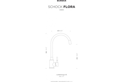 SCHOCK bateria kuchenna FLORA 509000 Czarna