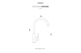 SCHOCK bateria kuchenna KAVUS 559000 COB - LINIA STUDIO miedź szczotkowana